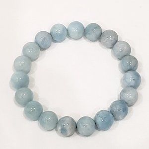 Genuine Aquamarine bead bracelet (10-12mm) 150 cts